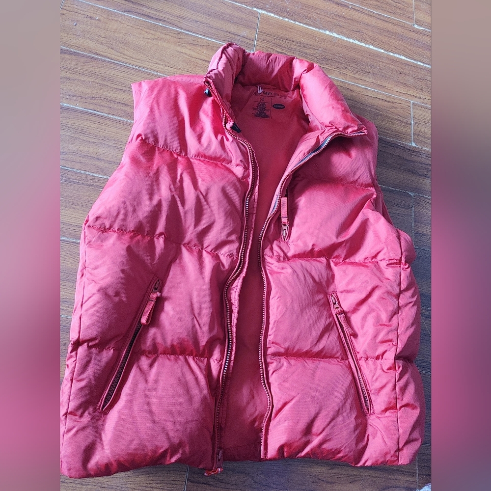 2000's Era Red Down Puffer Vest!